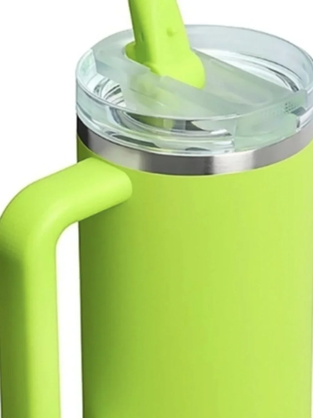 Stanley 30oz Quencher ProTour Flip Straw Tumbler In Chartreuse. NEW - Picture 5 of 8